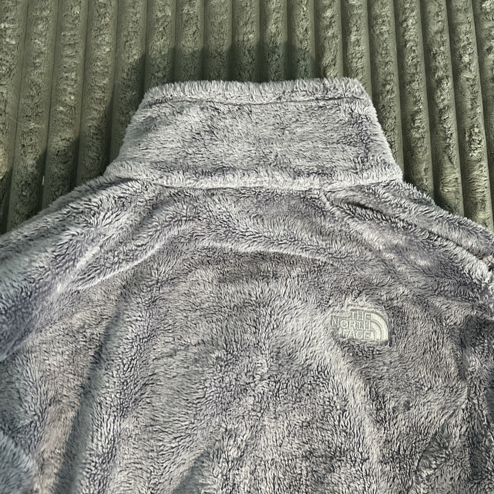 North Face Jacket Womens Medium Gray Full Zip Fleece Coat Osito B26 - Picture 7 of 8